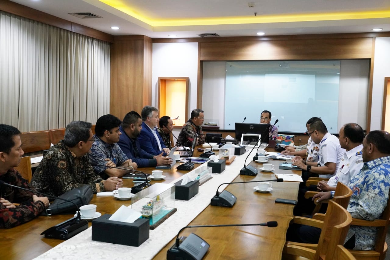 Rapat Bersama Menhub RI Gubernur Rohidin Pastikan Pelabuhan Enggano Segera Dinormalisasi