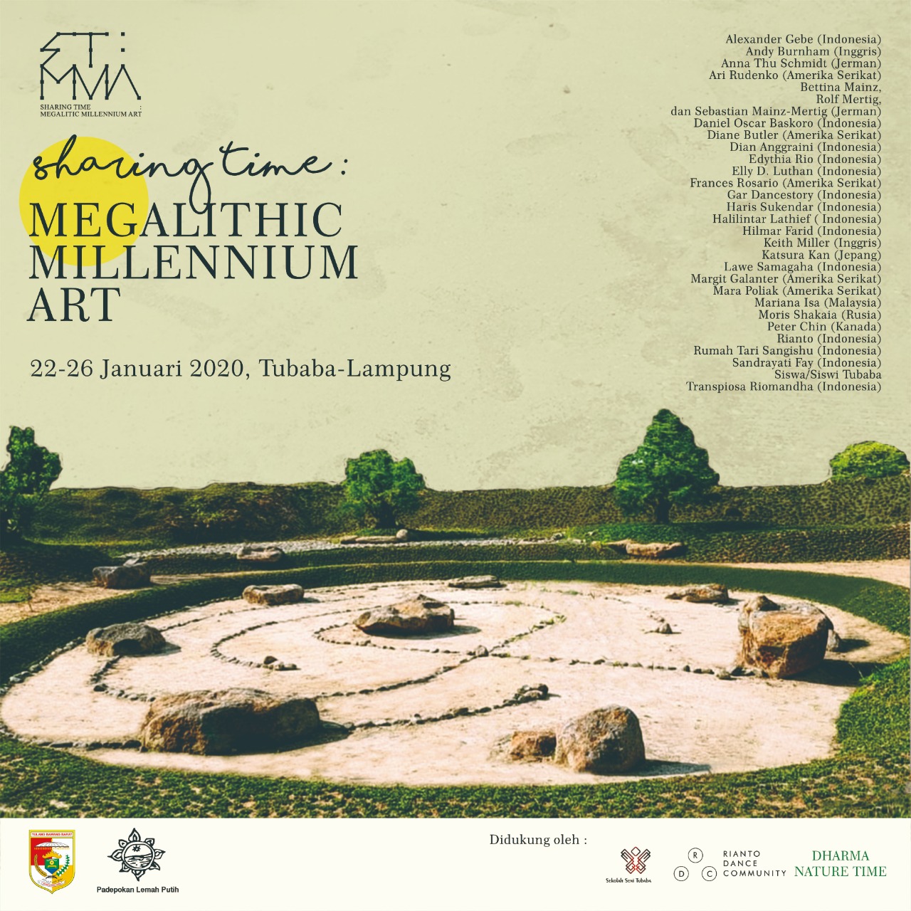 Tubaba Akan Gelar Sharing Time Bertajuk Megalithic Millennium Art