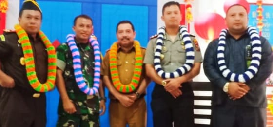 Unsur Forkopimda Labuhanbatu Hadiri Peresmian Lampu Lampion Imlek