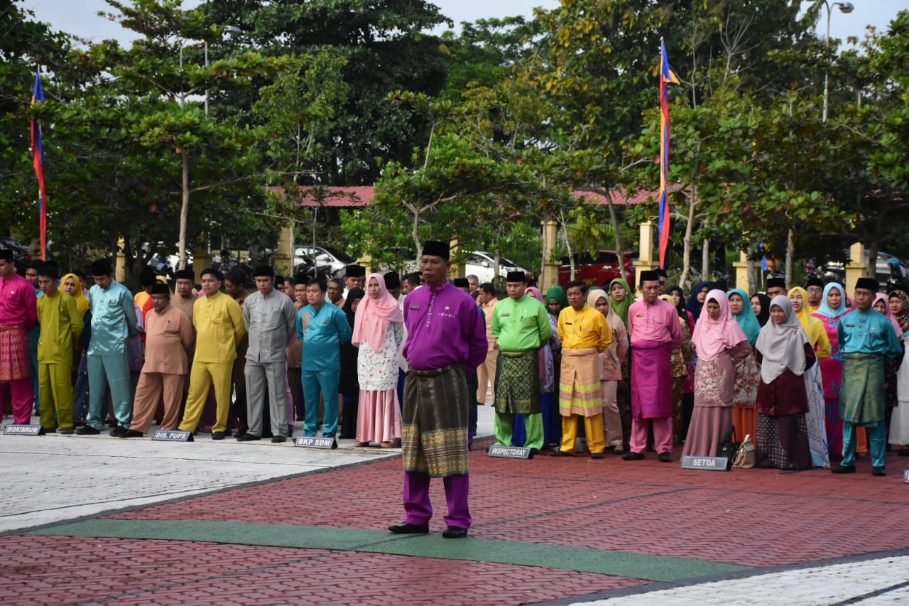 Bupati Kampar Pimpin Apel Awal Bulan