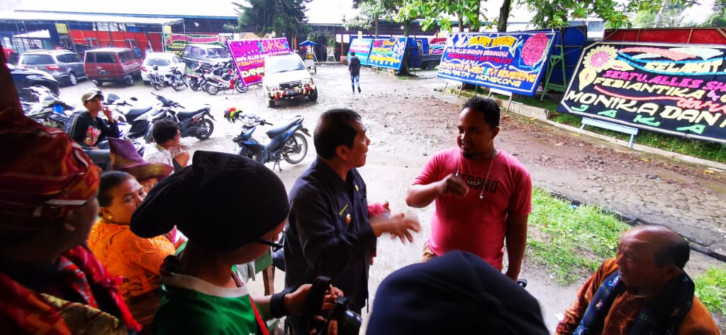 Bupati Karo Terkelin Brahmana SH menjelaskan terkait pemindahan RUTAN