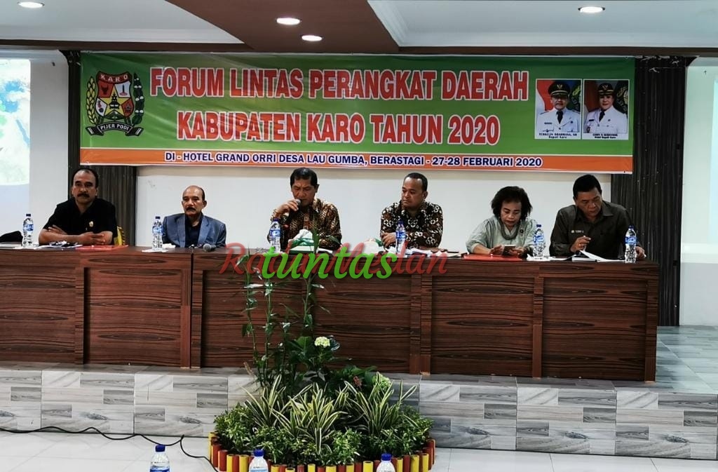 Bupati Karo Hadiri Rapat Forum Lintas Perangkat Daerah