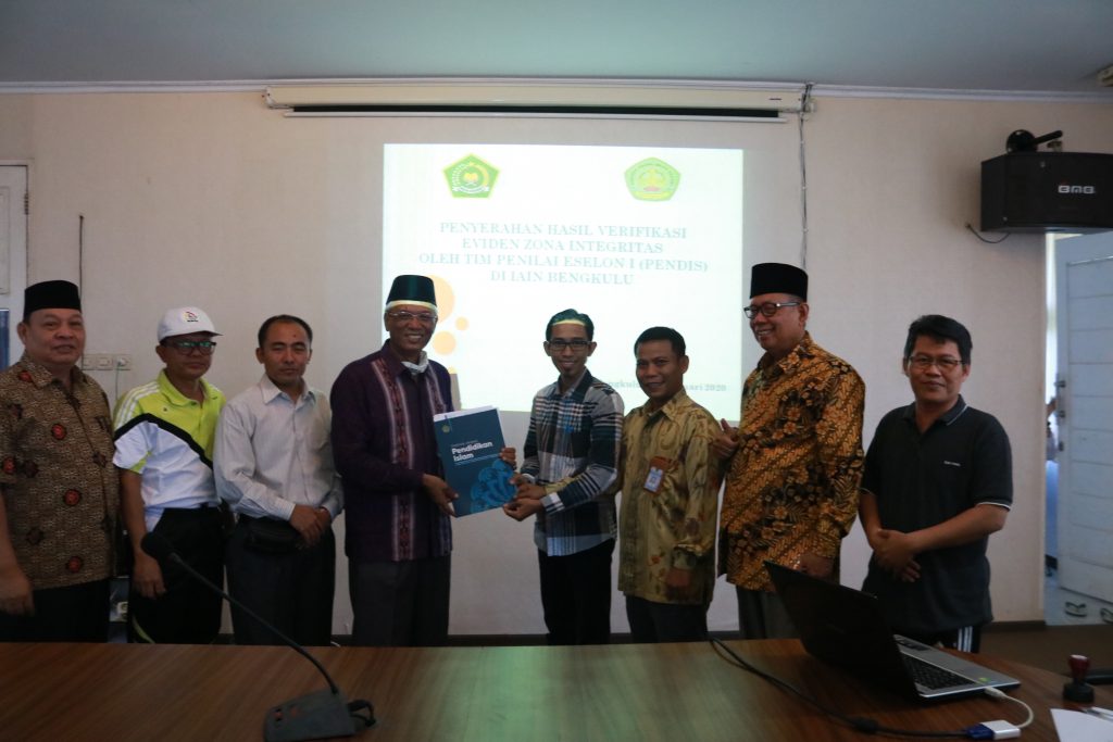 Visitasi dan Verifikasi Eviden Zona Integritas IAIN Bengkulu Raih Angka Tertinggi