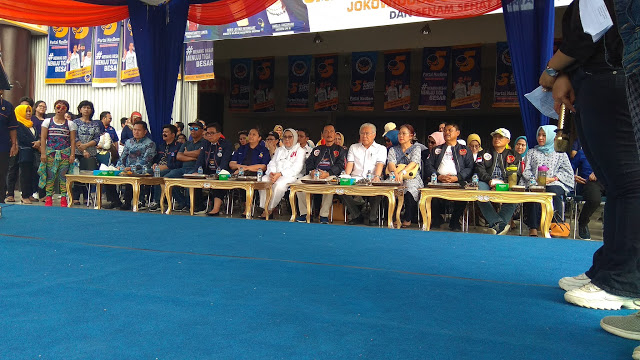 Tampak Pengurus DPP dan DPW Partai Nasdem yang tampak hadir 