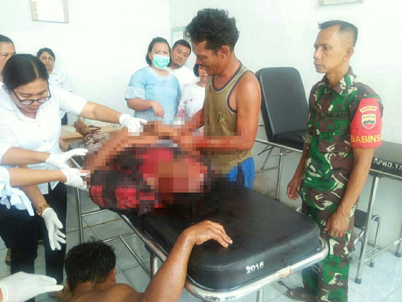 Korban tewas saat berada di Puskesmas Laubaleng(TO/ist)