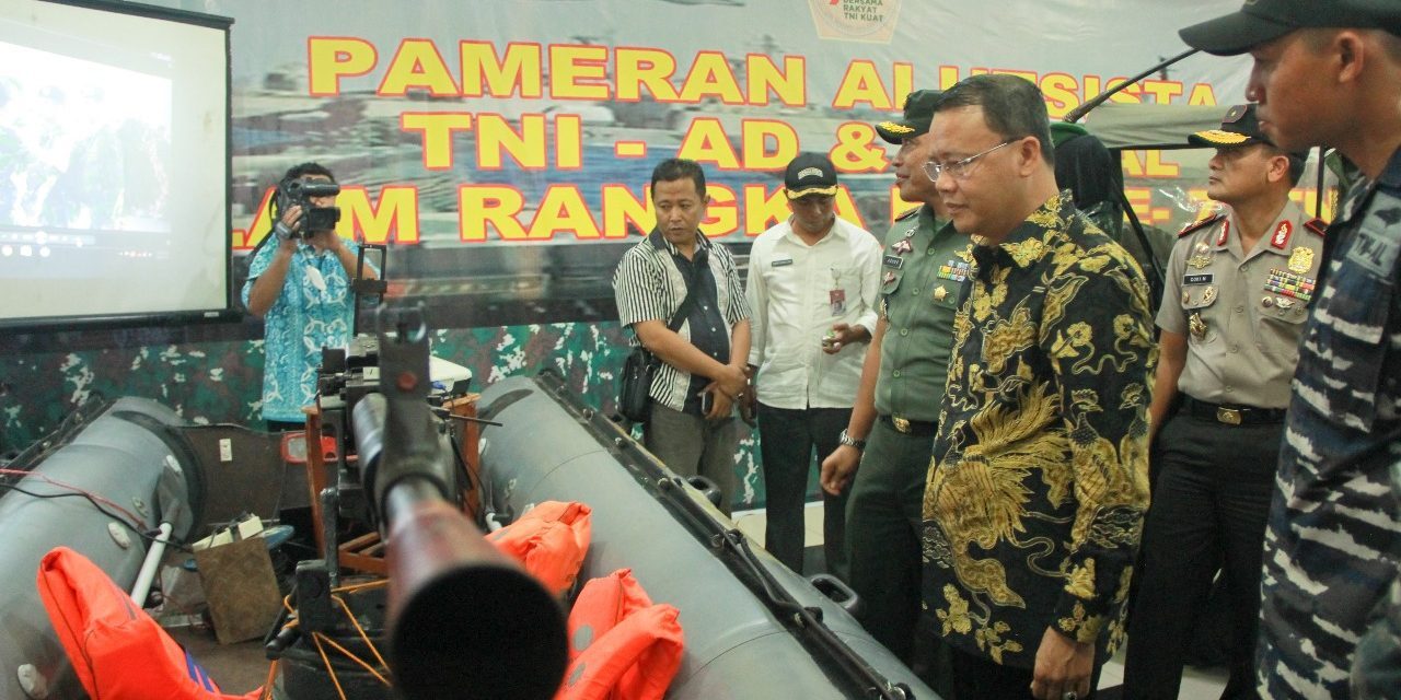Sambut HUT TNI ke-72 Korem 041/Gamas Gelar Pameran Alusista