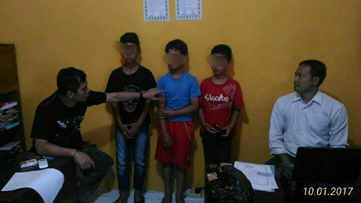 Unit Pidum Amankan 3 Orang Anak Pelaku Pencurian