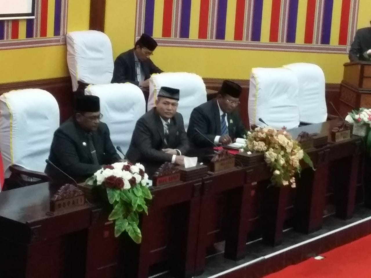 Sidang Paripurna Istimewa DPRK Aceh Utara di Pimpin Ketua DPRK H. Ismail A. Jalil. SE, Di Ruang Gedung DPRK Aceh Utara