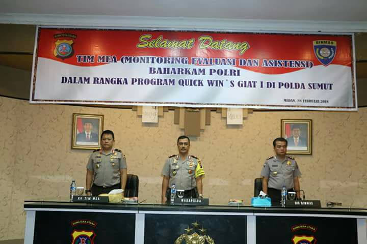 Waka Polda Sumut Brigjen Pol. Agus Andrianto, SH menerima kunjungan TIM MEA