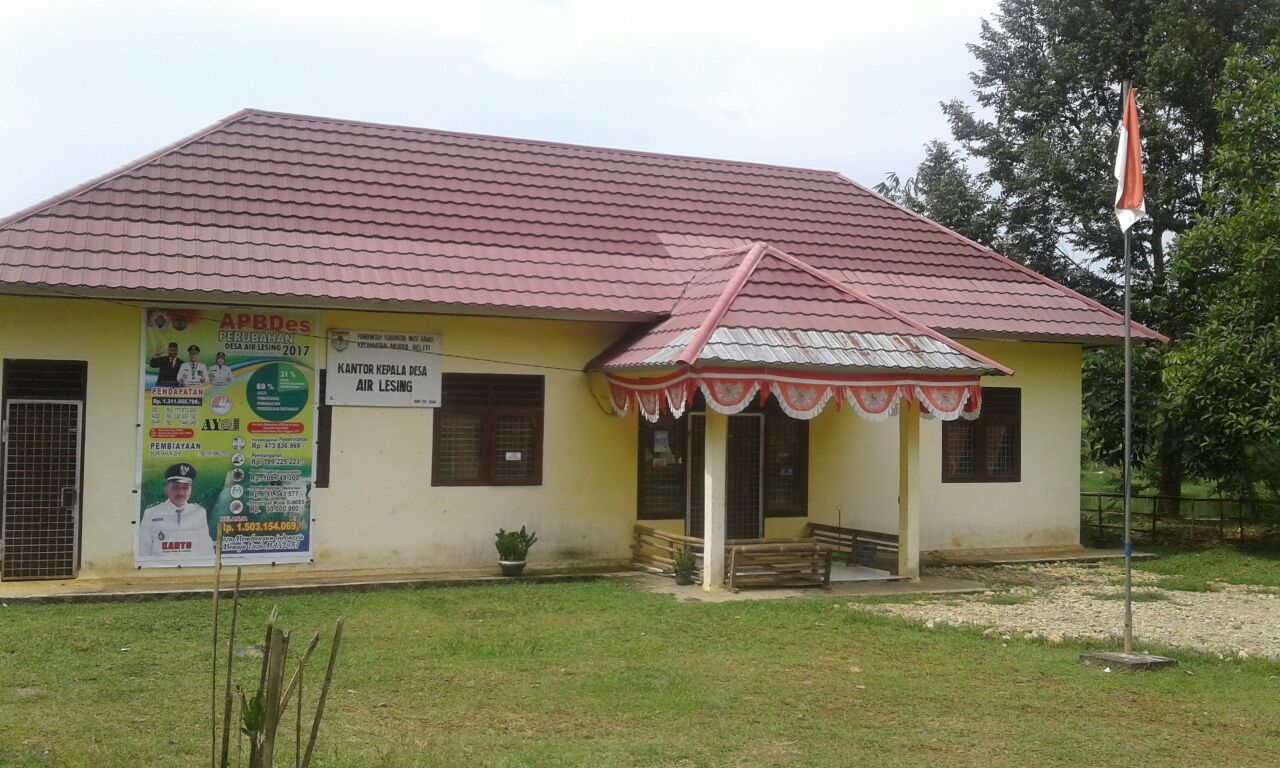 Kantor Desa Air lesing kecamatan muara beliti