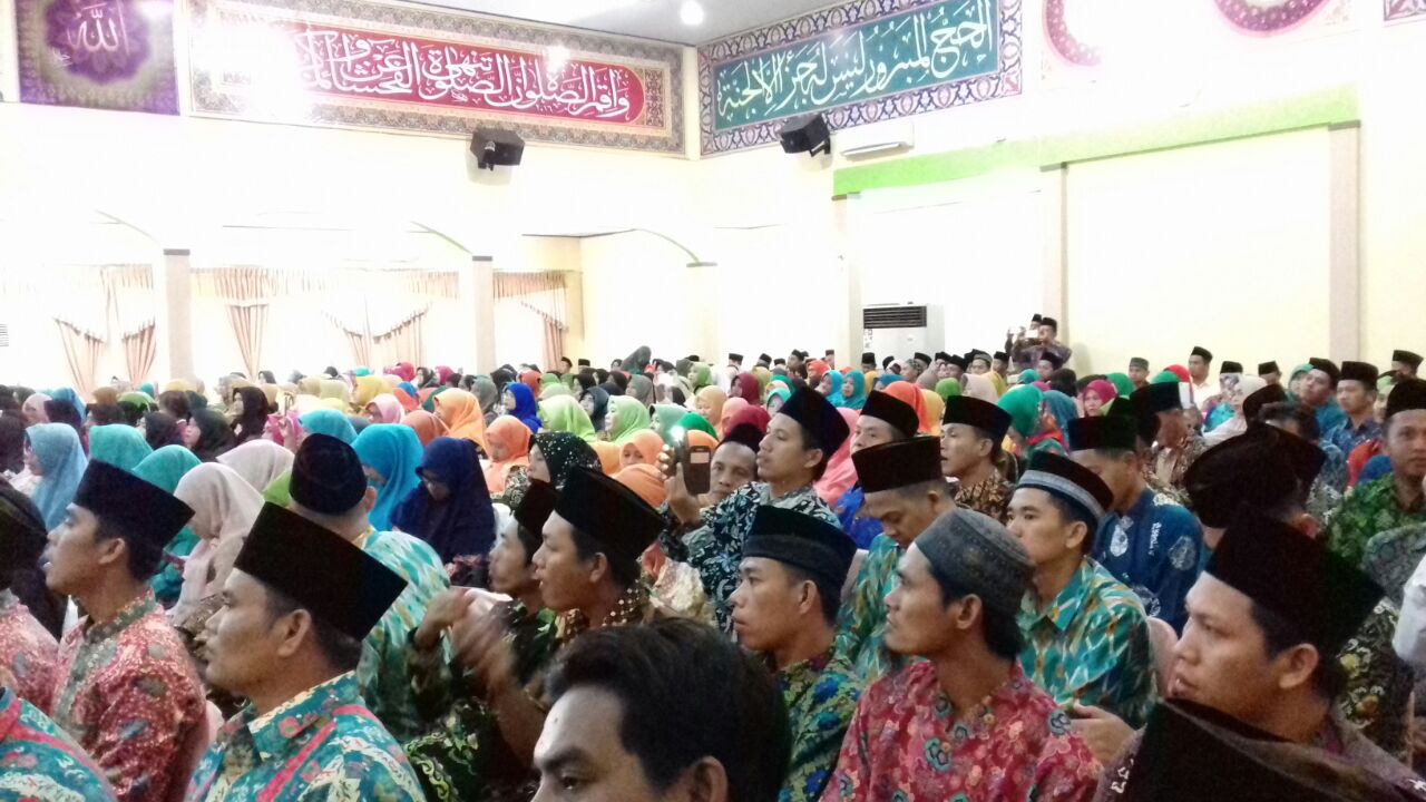 Tampak Aula Asrama Haji dipadati hadirin