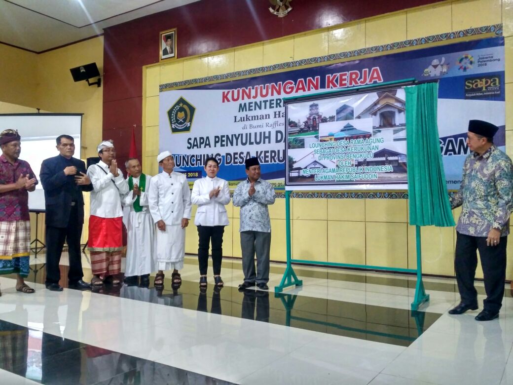 Tampak Menag Melaunching langsung