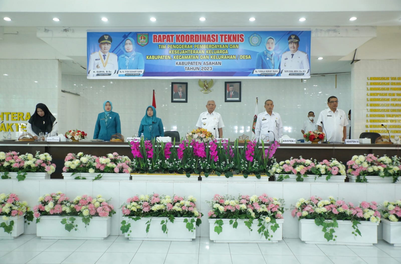 Bupati Buka Rakornis Perdana TP PKK Kabupaten Asahan (Foto/Diskominfo Asahan)