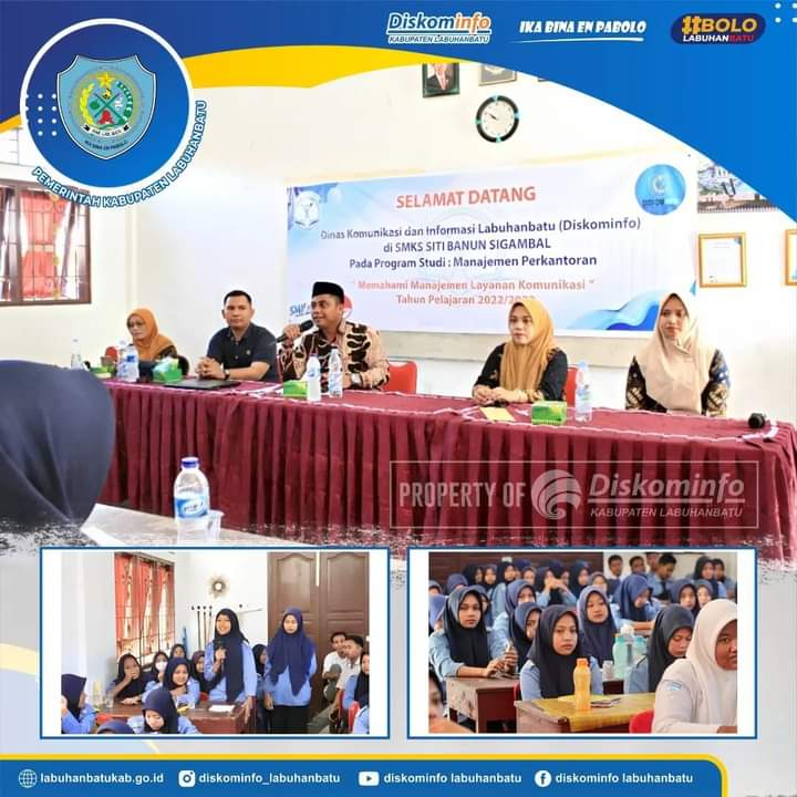 Kadis Kominfo Jadi Narasumber di SMK Siti Banun (Foto/Diskominfo Labuhanbatu)