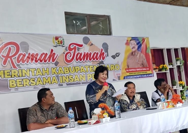 Pemkab Karo Gelar Silahturahmi dan Ramah Tamah Bersama Insan Pers (Foto/Wan)