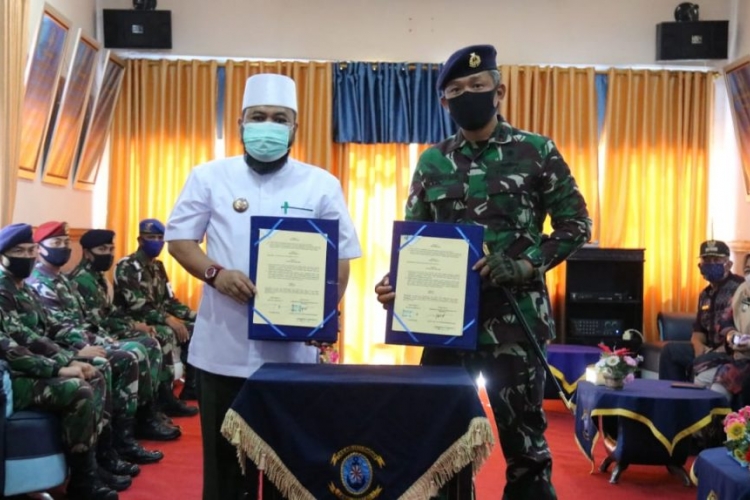 MoU Ketahanan Pangan Pemkot dan Lanal Jalin Kerjasama