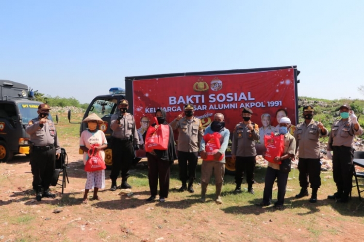 Bakti Sosial Alumni Akpol Bengkulu Berbagi di TPA Air Sebakul