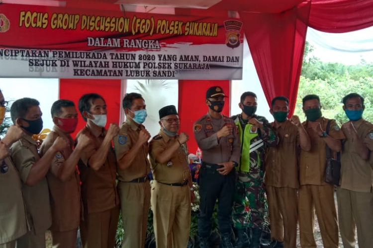 Gelar FGD Polsek Sukaraja Jalin Sinergitas Sukseskan Pilkada