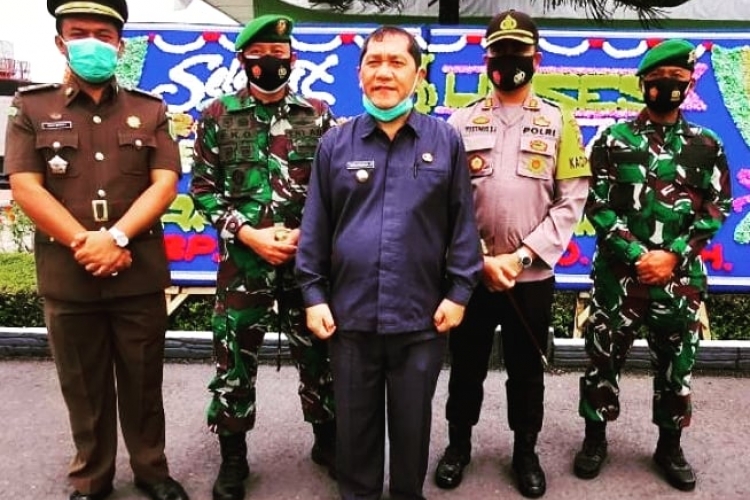 Bupati Karo Hadiri Peringatan HUT TNI ke-75