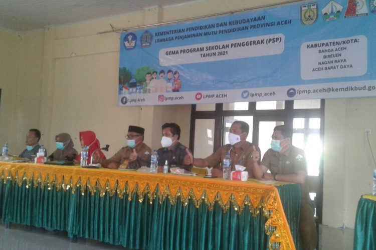 Ratusan Kepsek di Bireuen Ikuti Launching Perdana PSP Tahun 2021