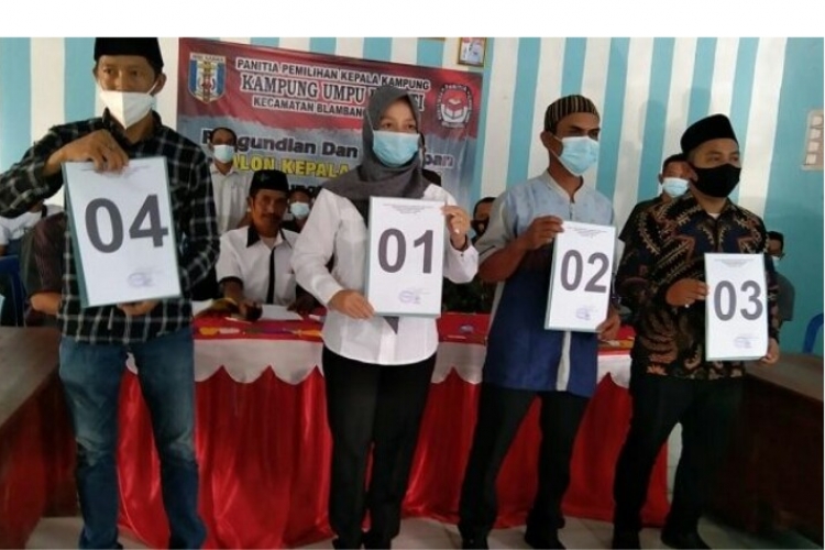 Tahapan Pemilihan Kepala Kampung Umpu Bhakti 4 Calon Ambil Nomor Urut