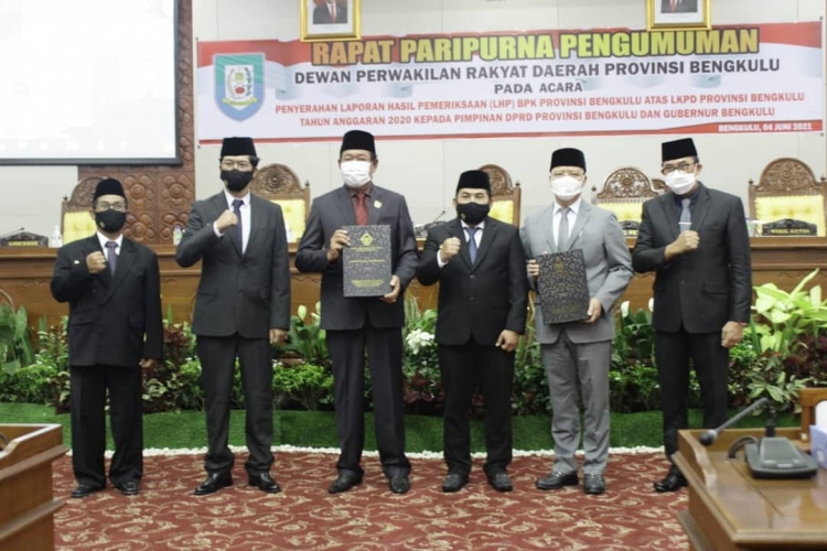 Pemprov Bengkulu Era Rohidin Torehkan WTP Empat Kali Berturut-turut