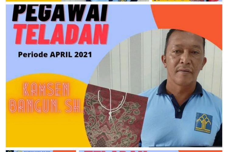 Lima Pegawai Rutan Kelas IIB Kabanjahe Terima Penghargaan Pegawai Teladan