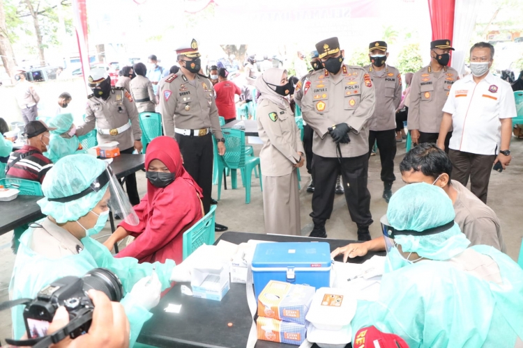 Gandeng APBB Polda Bengkulu Kembali Gelar Vaksinasi