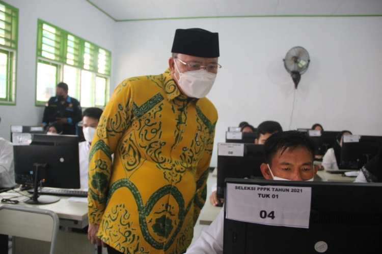 Pantau Seleksi P3K Gubernur Rohidin : Test Ini Murni dan Objektif serta Hasil Bisa Langsung Diketahui 