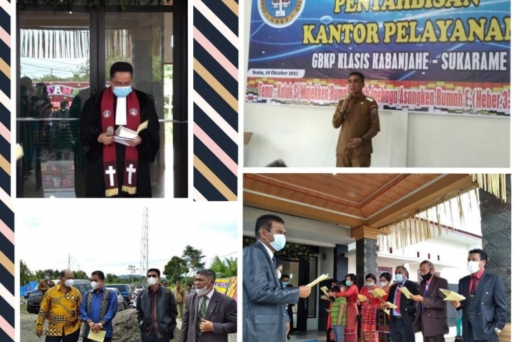 Sekum Moderamen Tahbiskan Kantor Pelayanan GBKP Klasis Kasura