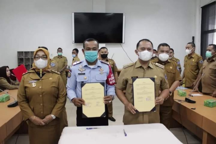 Bupati Labuhanbatu Tandatangani MOU Dengan Kalapas Kelas IIA