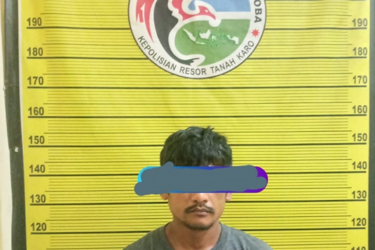 Polres Karo Tangkap Bandar Sabu di Desa Kutagugung