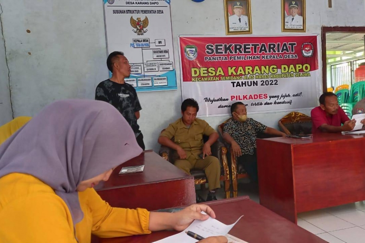 SEKCAM SAM Hadiri Musyawarah Pembubaran Dan Pembentukan Kembali Bumdes Desa Karang Dapo