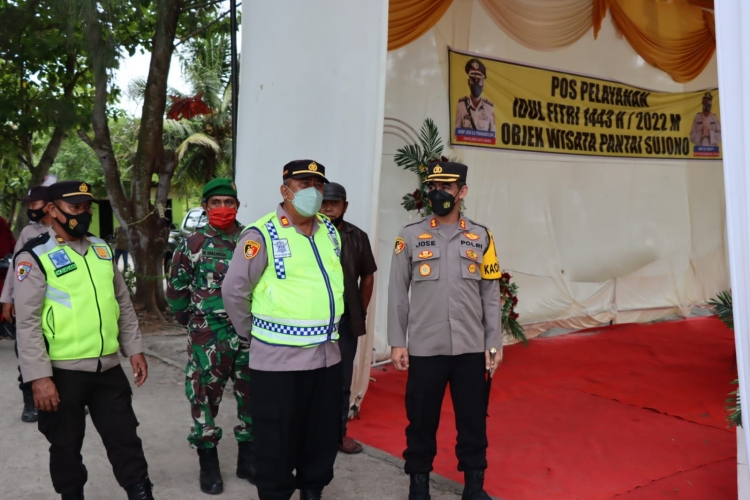 Cek Pos Pam Objek Wisata Kapolres Batu Bara Himbau Masyarakat Patuhi Prokes