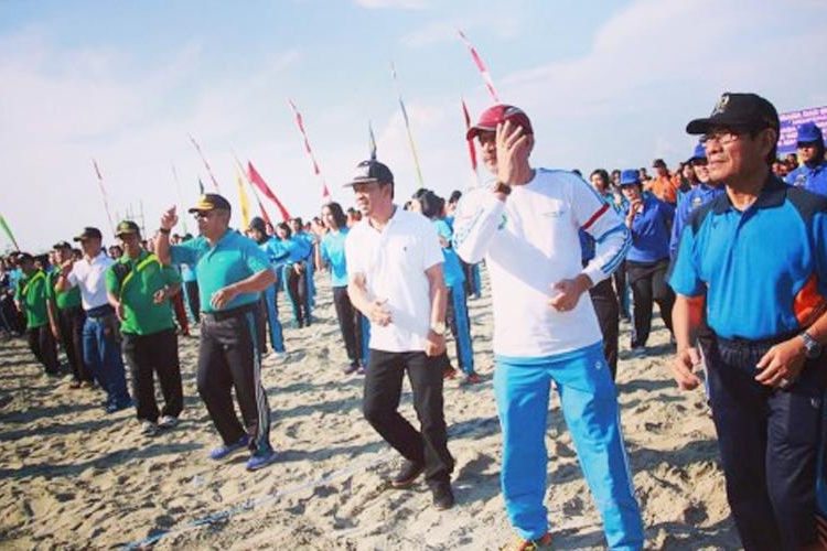 Sekretaris Kota Bengkulu Marjon menghadiri secara langsung peringatan Hari Olahraga Nasional, HUT Polwan ke-68, Hari Kesatuan Gerak Bhayangkari ke-64, Masa Ta’aruf Mahasiswa Baru Universitas Muhammadiyah Bengkulu