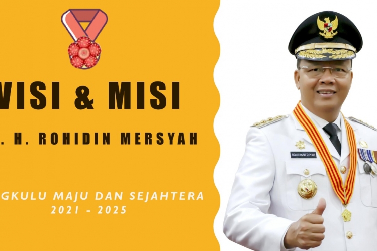 Visi Misi Rohidin Mersyah Menuju Bengkulu Maju dan Sejahtera 2021-2025