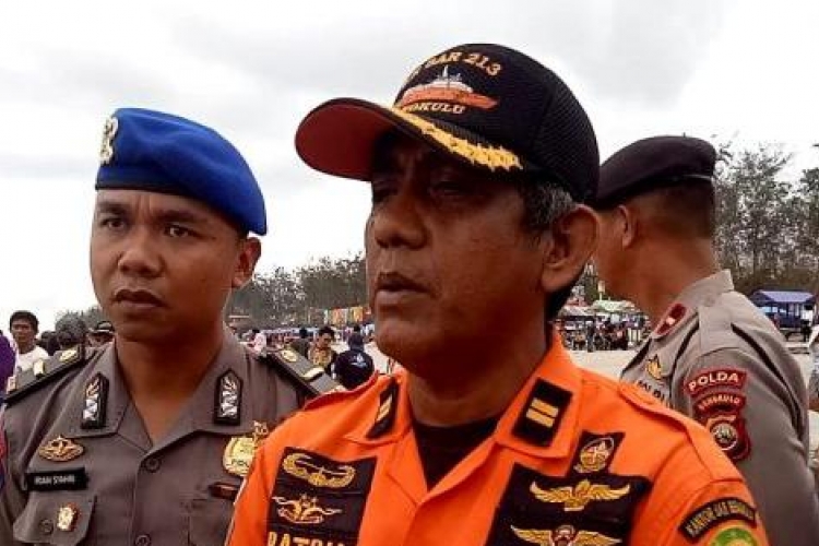 Kordinator Lapangan Basarnas Provinsi Bengkulu Yudi Patria