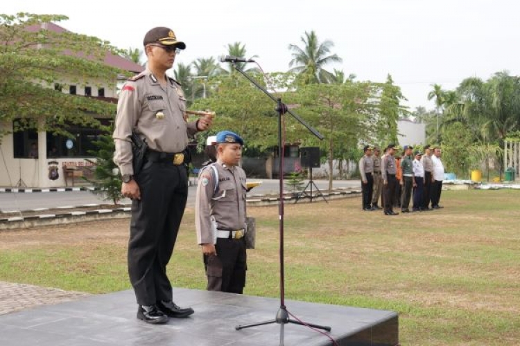 Apel yang dipimpin langsung oleh Kapolres Aceh Utara AKBP Ian Rizkian