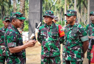 Pangdam I/BB Tinjau Latihan Pra Tugas