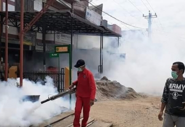 Cegah DBD Dinkes Sidimpuan Lakukan Fogging