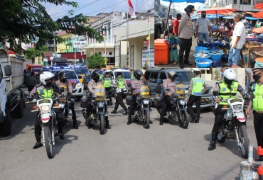 Cegah Covid-19 Polres Sidimpuan Gelar Patroli Skala Besar