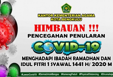 Putus Rantai Covid-19 Kemenag Kota Himbau Laksanakan Ibadah Dirumah