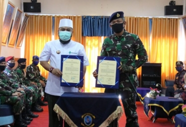 MoU Ketahanan Pangan Pemkot dan Lanal Jalin Kerjasama