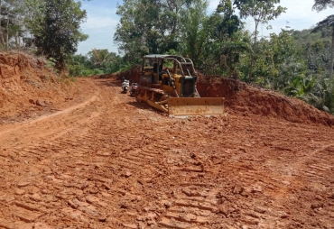 Tidak Tertera Papan Informasi Pengerjaan Badan Jalan Desa Tugu Batu Jadi Sorotan