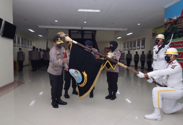  Lakukan Pencucian Pataka Polda Kepri Komitmen Junjung Nilai Luhur