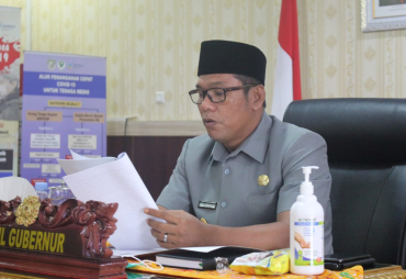 Rapat Paripurna Virtual Wagub Sampaikan Usulan Perubahan Status PD Bimex