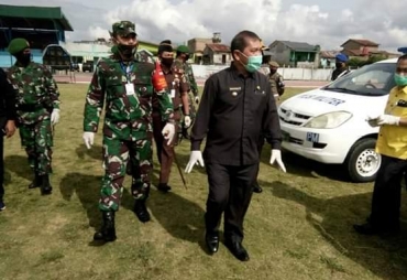 Bupati Karo Pimpin Upacara Tim Pendisiplinan Covid-19