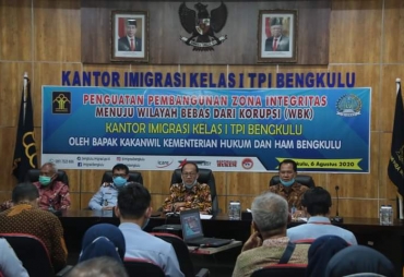 Imigrasi Bengkulu Bangun Zona Integritas Bebas dari Korupsi