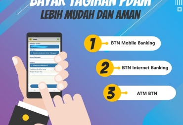 Pakai Mobile Banking Bayar Tagihan PDAM Cukup Dirumah Saja