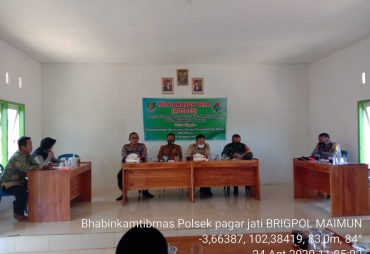 Hadiri Musrenbangdes Kapolsek Pagar Jati Ingatkan Kades Soal Tranparansi